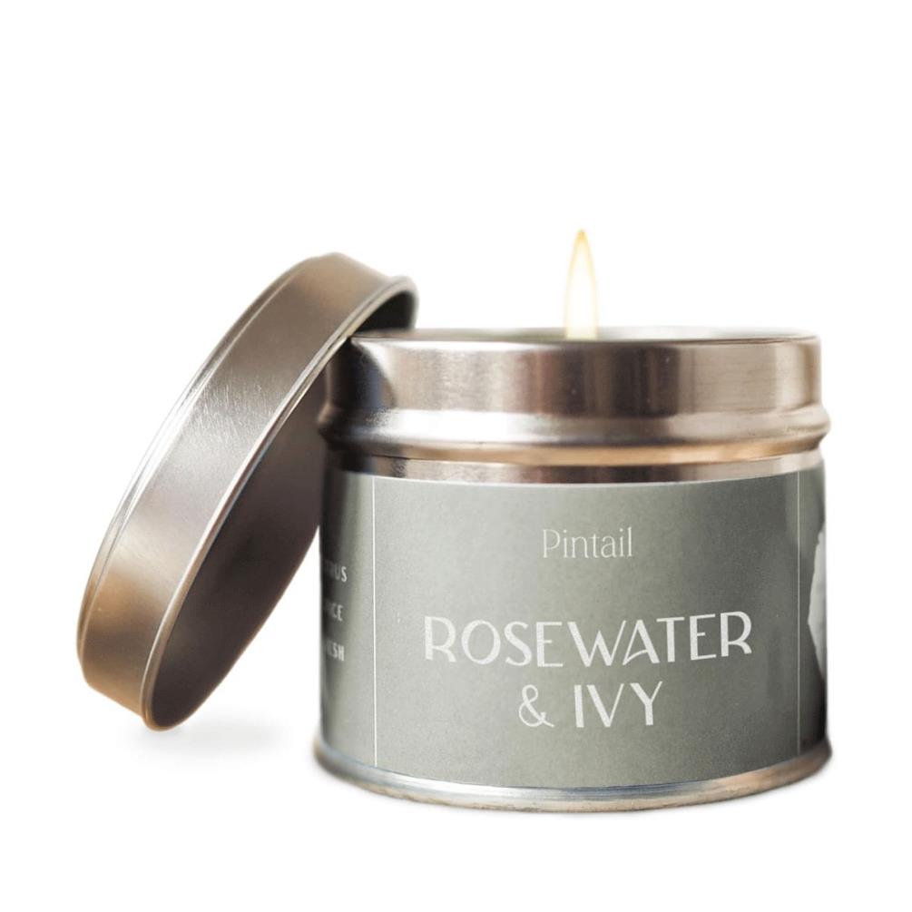 Pintail Candles Rosewater & Ivy Tin Candle £9.89